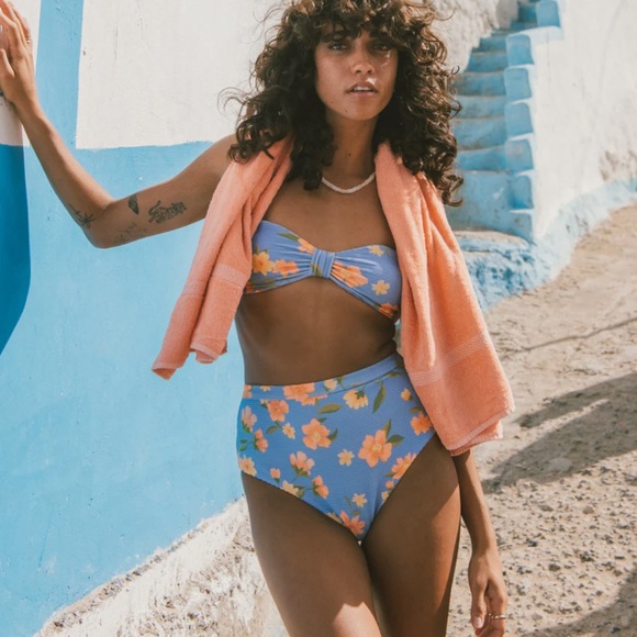 NWT BILLABONG - LAZY Day Tanlines High Retro Bikini Bottoms - Picture 1 of 5